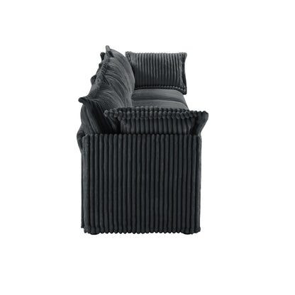 156.6 Corduroy 5-Seater Sofa Deep for living room and bedroom