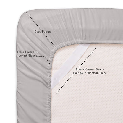 1500 Series Extra Deep 24 Pocket 6 Piece Sheet Set