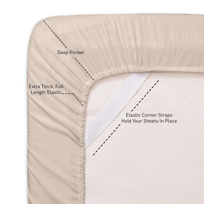 1500 Series Extra Deep 24 Pocket 6 Piece Sheet Set
