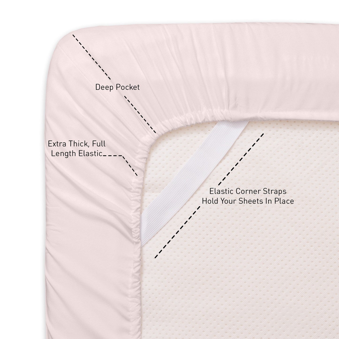 1500 Series Extra Deep 24 Pocket 6 Piece Sheet Set