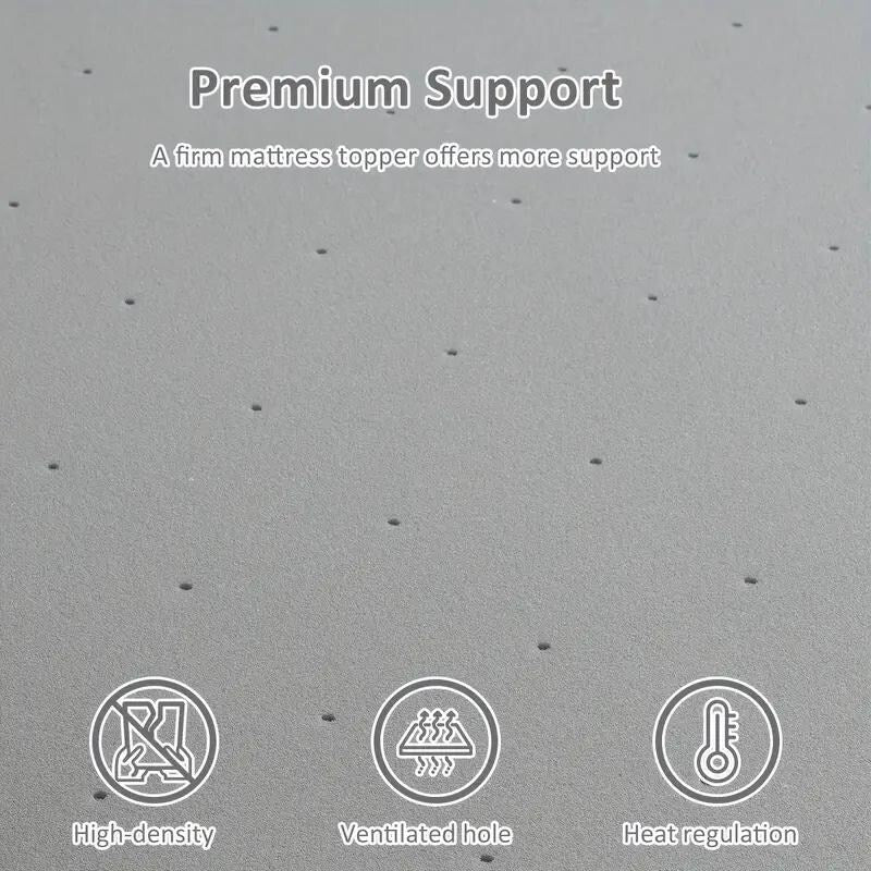 2 Inch Full Extra Firm Foam Topper High Density Back Support CertiPUR