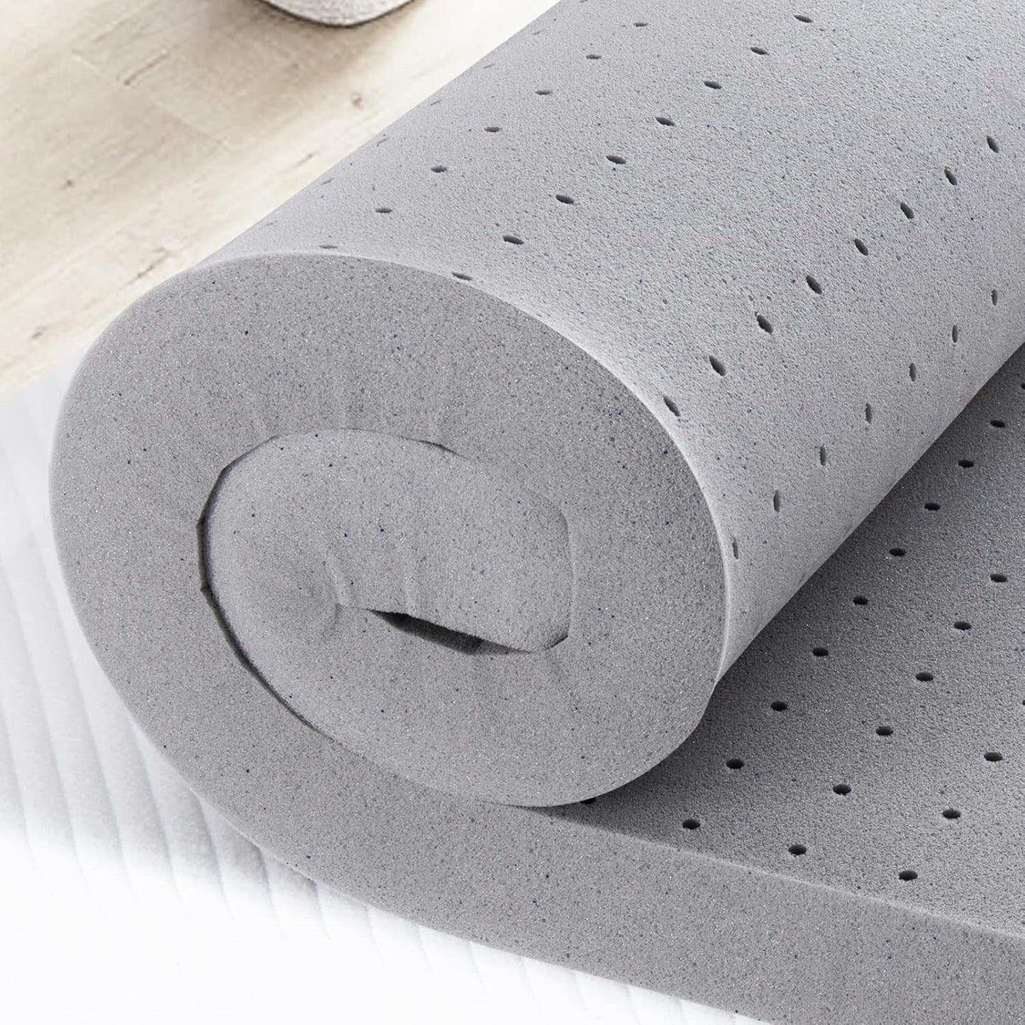 2 Inch Mattress Topper Queen,Gel Memory Foam Mattress Topper Double Bed Topper for Soft&Cooling Sleep,Pressure Relieve