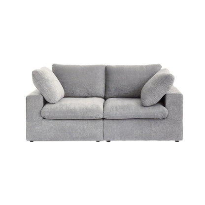 2 Seater Sofa Couch with Pillows for Living Room