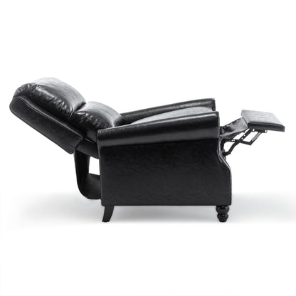 2 Set Nail-head Padded Seat Pushback Recliner Chair