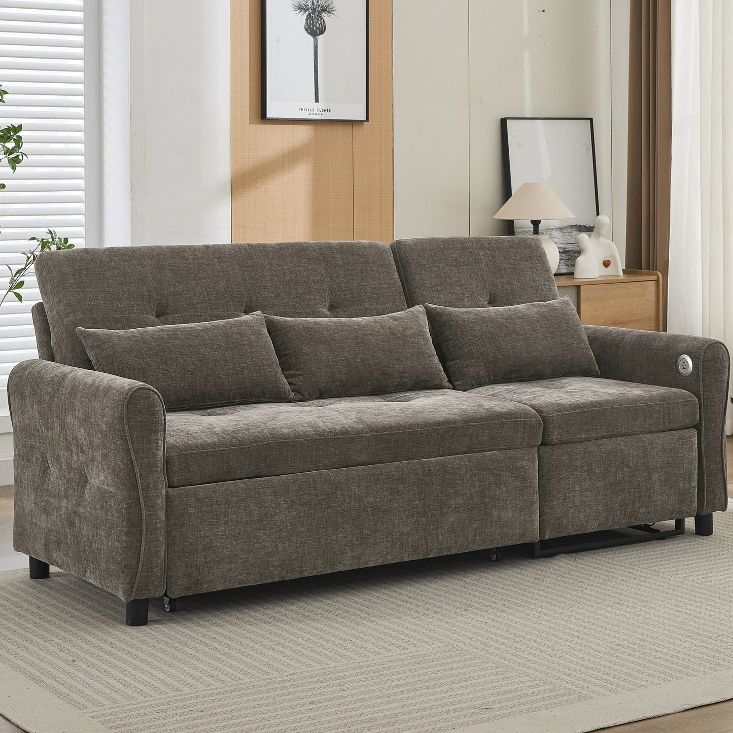 2-in-1 Sofa 82Inch Three-seater Sofa
