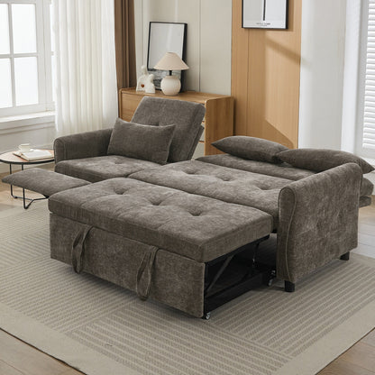 2-in-1 Sofa 82 Three-seater Sofa with a Sofa Bed and a Reversible Recliner Sofa for Living Room