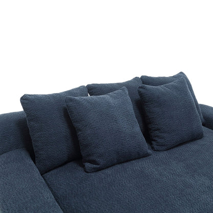2-seater lazy sofa With 5 back pillows,Comfy Sofa- Deep Seat Couch for Living Room