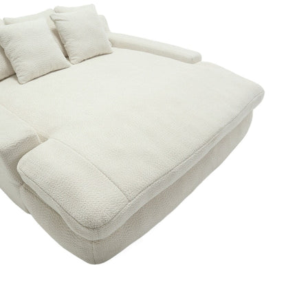 2-seater lazy sofa With 5 back pillows,Comfy Sofa- Deep Seat Couch for Living Room