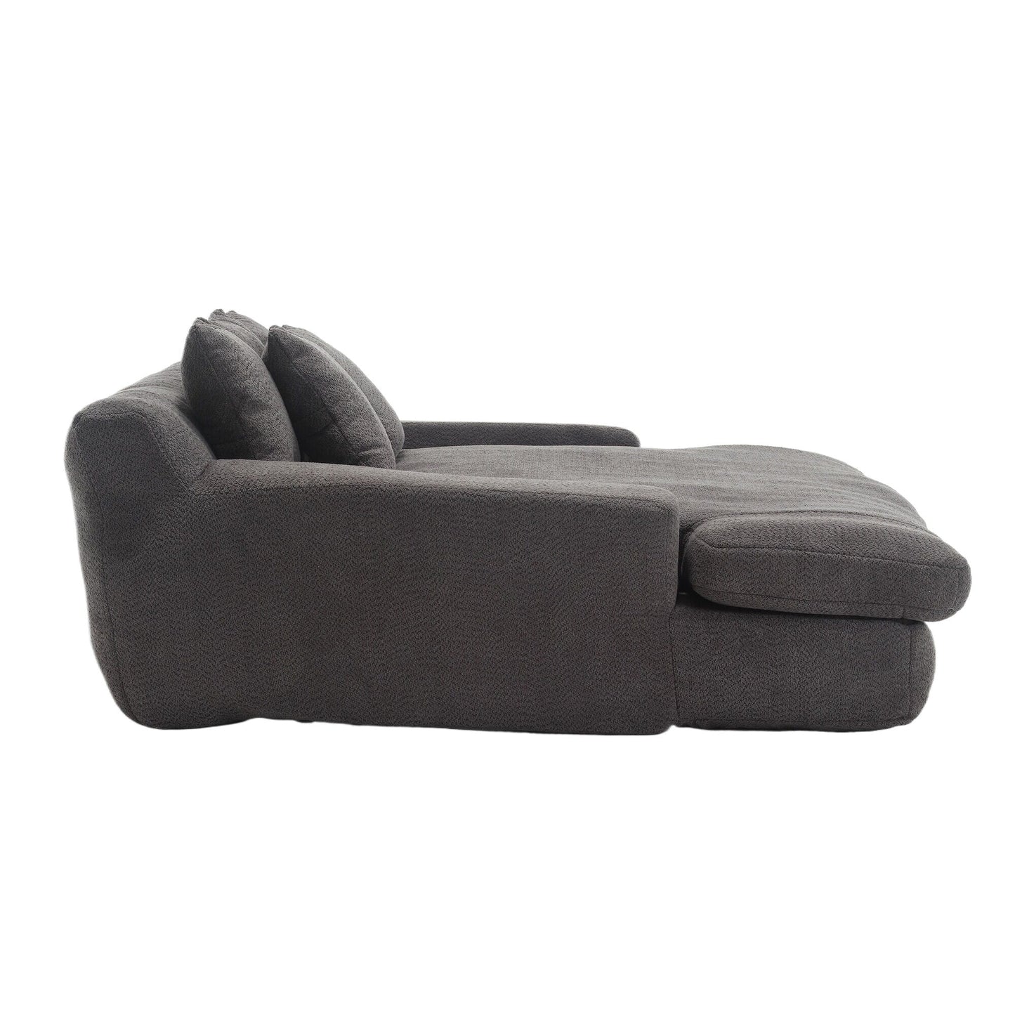 2-seater lazy sofa With 5 back pillows,Comfy Sofa- Deep Seat Couch for Living Room