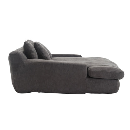 2-seater lazy sofa With 5 back pillows,Comfy Sofa- Deep Seat Couch for Living Room