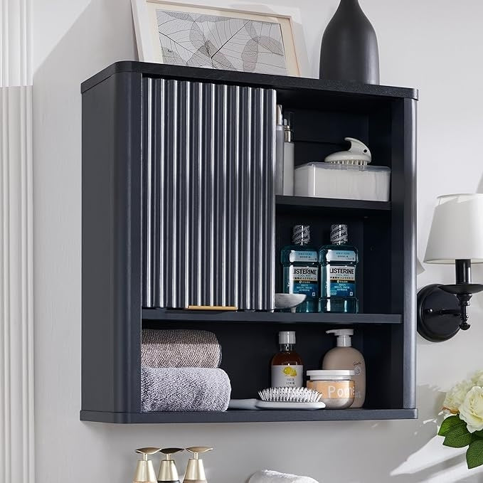 Modern Bathroom Wall Cabinet, Medicine Cabinet, Wall Storage Organizer