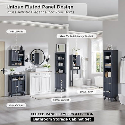 Modern Bathroom Wall Cabinet, Medicine Cabinet, Wall Storage Organizer