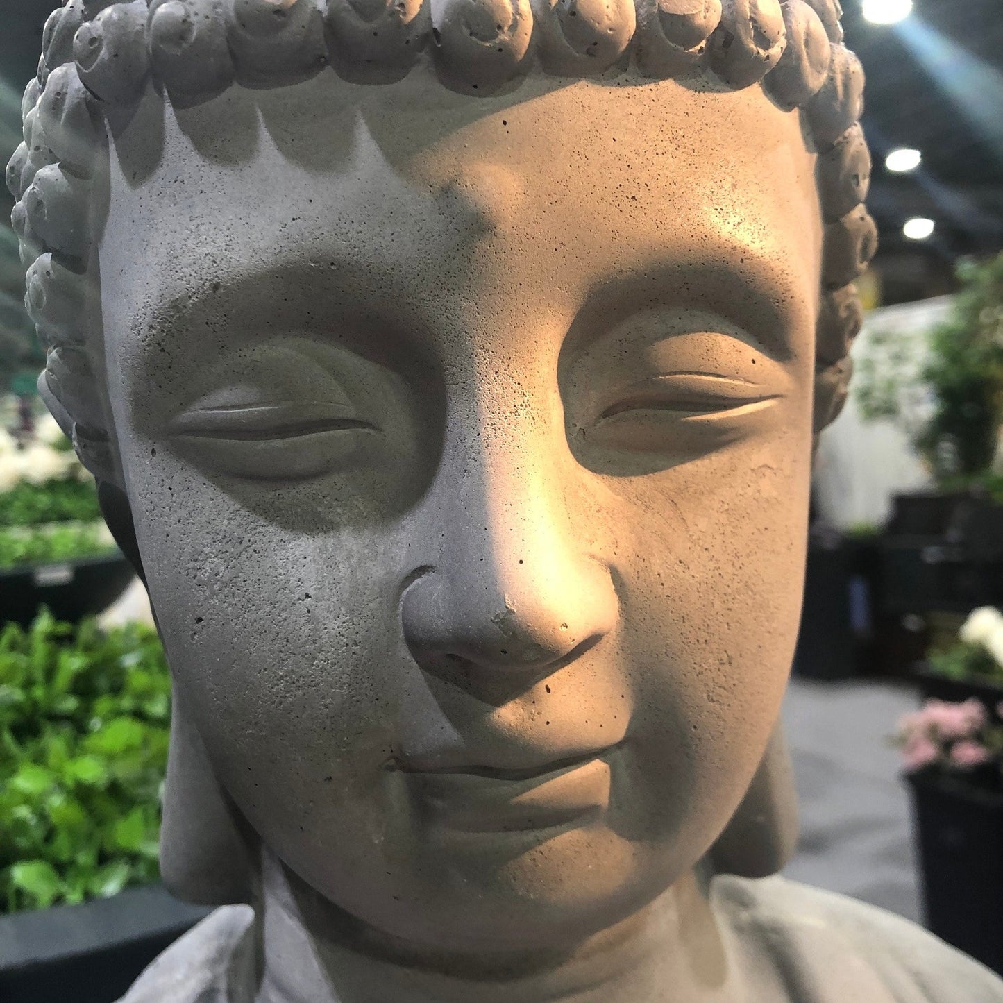 25.6-in. Lightweight Concrete Meditating Buddha Statue