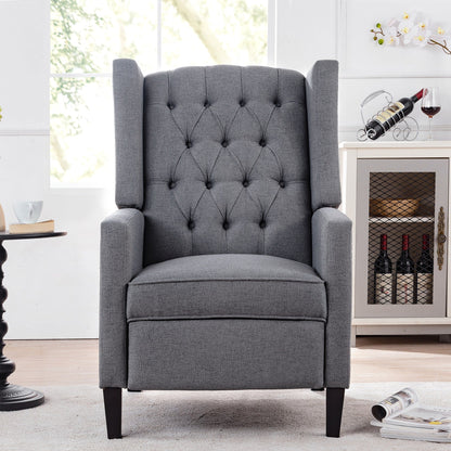 27.16 Wide Fabric Manual Wing Chair Recliner