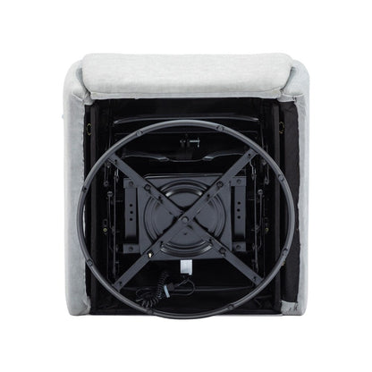 270 Degree Swivel Electric Recliner with a Phone Holder