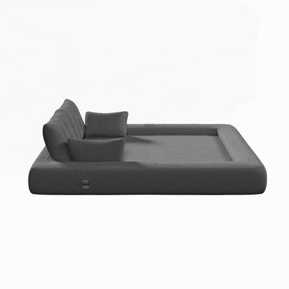 3-in-1 Teddy Fabric Foam-Filled Sleeper Sofa Bed
