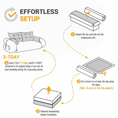3-in-1 Teddy Fabric Foam-Filled Sleeper Sofa Bed