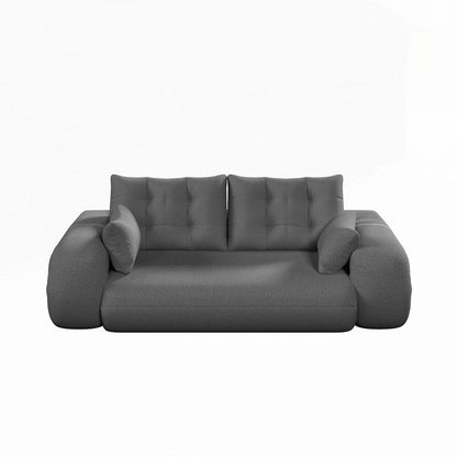 3-in-1 Teddy Fabric Foam-Filled Sleeper Sofa Bed