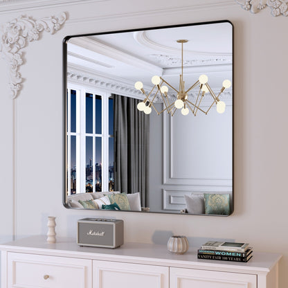 Framed Wall Mounted Bathroom Vanity Mirror