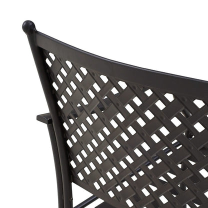 Patio Festival 4-Piece Metal Outdoor Loveseat Conversation Set