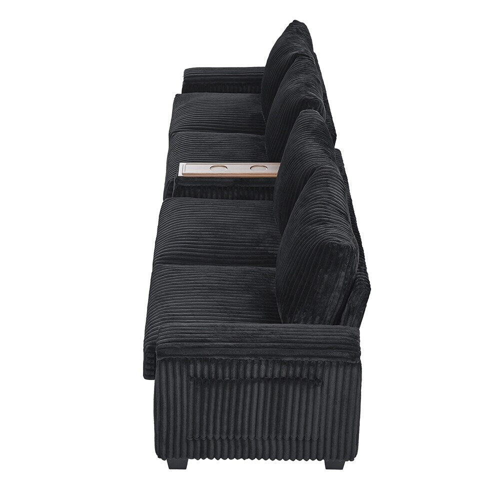 4-seater Corduroy Sofa Couch