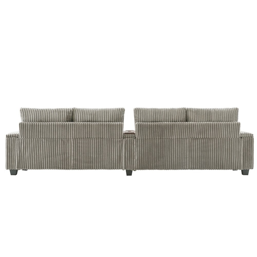 4-seater Corduroy Sofa Couch