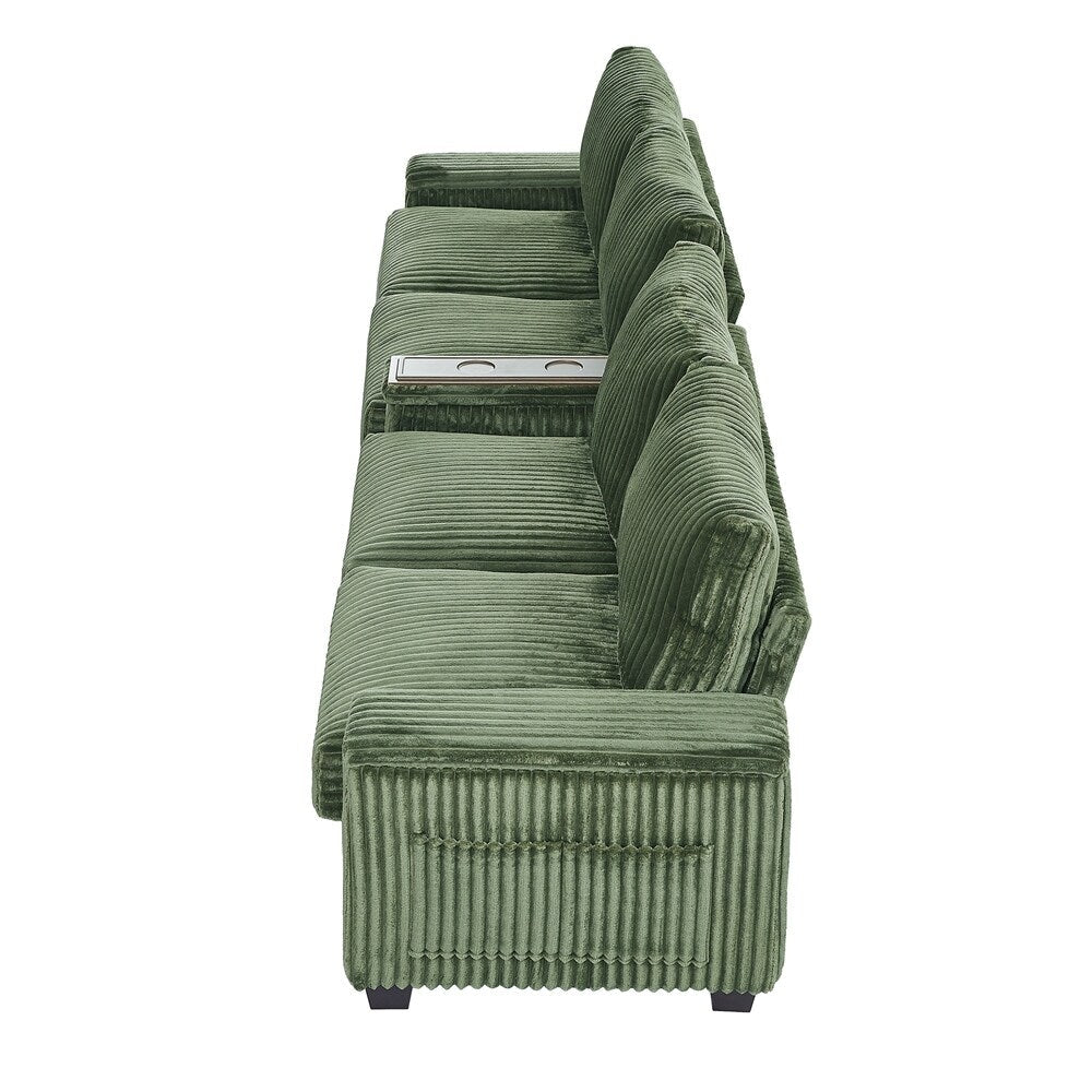 4-seater Corduroy Sofa Couch