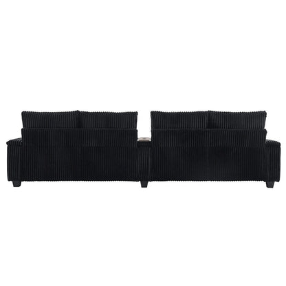 4-seater Corduroy Sofa Couch