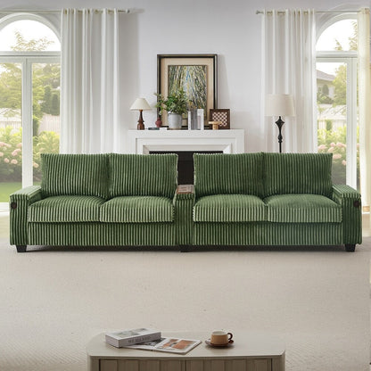 4-seater Corduroy Sofa Couch