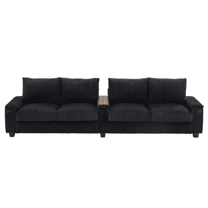 4-seater Corduroy Sofa Couch