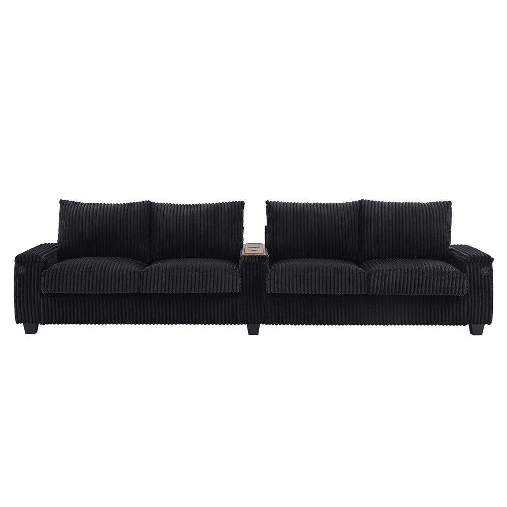 4-seater Corduroy Sofa Couch
