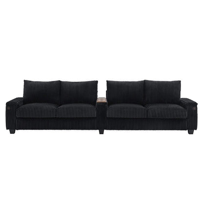 4-seater Corduroy Sofa Couch