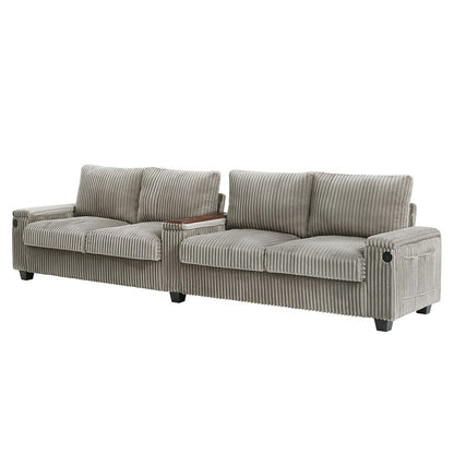 4-seater Corduroy Sofa Couch