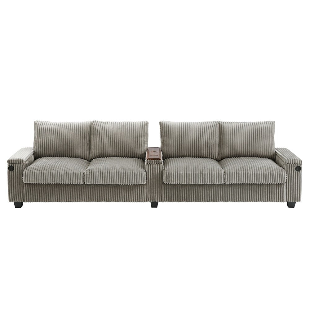 4-seater Corduroy Sofa Couch