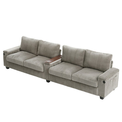 4-seater Corduroy Sofa Couch