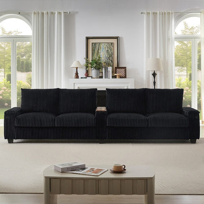 4-seater Corduroy Sofa Couch