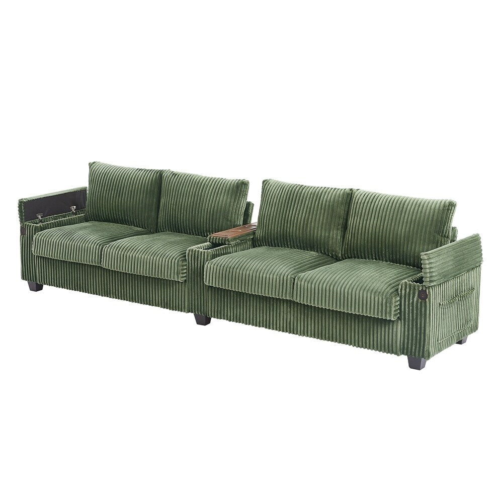 4-seater Corduroy Sofa Couch