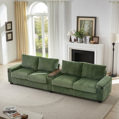 4-seater Corduroy Sofa Couch
