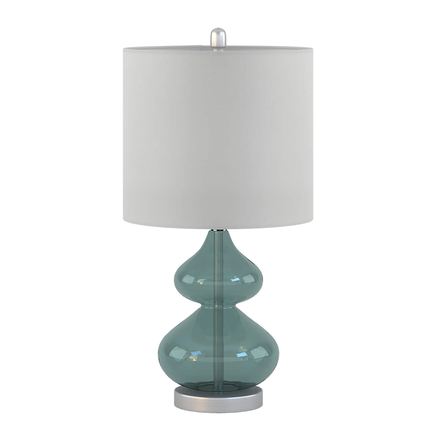 Ellipse Curved Gourd Glass Table Lamp, Set of 2