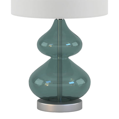Ellipse Curved Gourd Glass Table Lamp, Set of 2