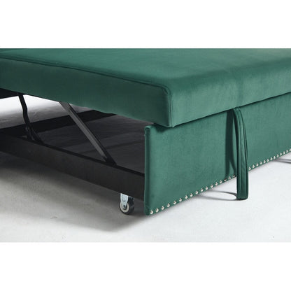 55 Velvet Small Loveseat Lounge Couches with 2 Pillows and Reclining Backrest - 2 Seat