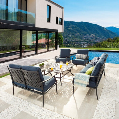 PATIO FESTIVAL 6-Piece Outdoor Metal Conversation Set