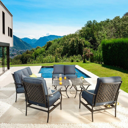 PATIO FESTIVAL 6-Piece Outdoor Metal Conversation Set