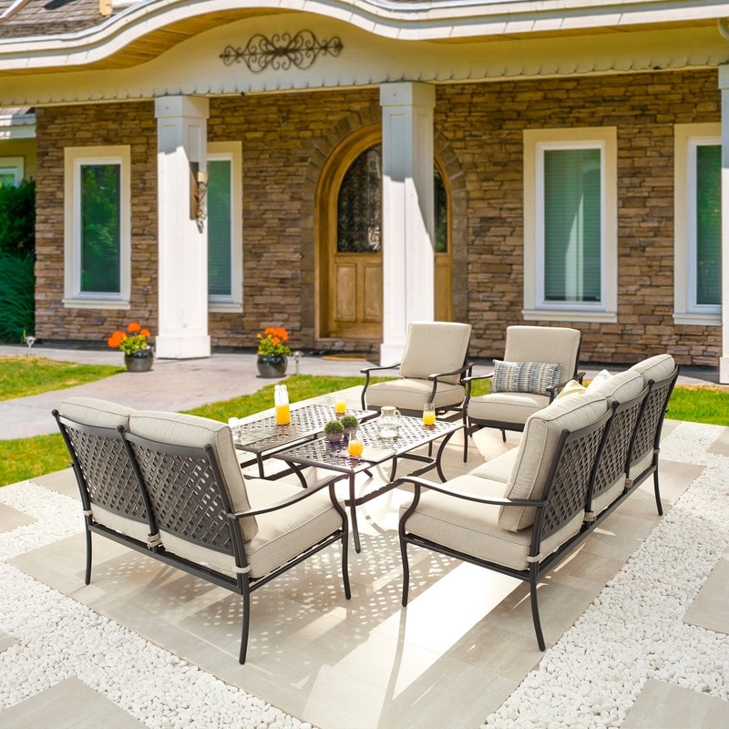 PATIO FESTIVAL 6-Piece Outdoor Metal Conversation Set