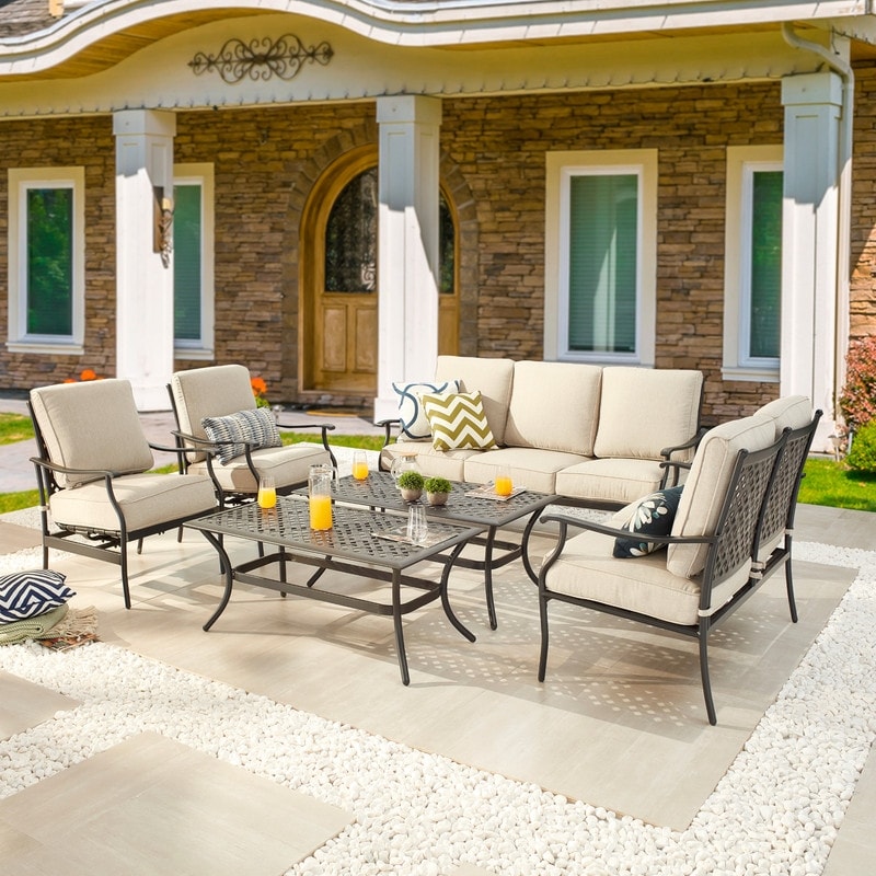 PATIO FESTIVAL 6-Piece Outdoor Metal Conversation Set