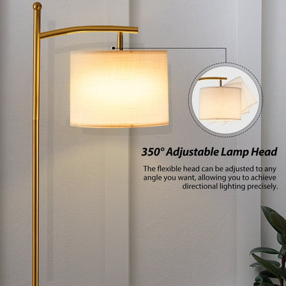 Netin 66 Arched Floor Lamp with Remote and Able to Rotate Lamp Shade