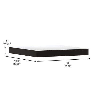 Medium Tight Top Innerspring Hybrid Mattress - Gray