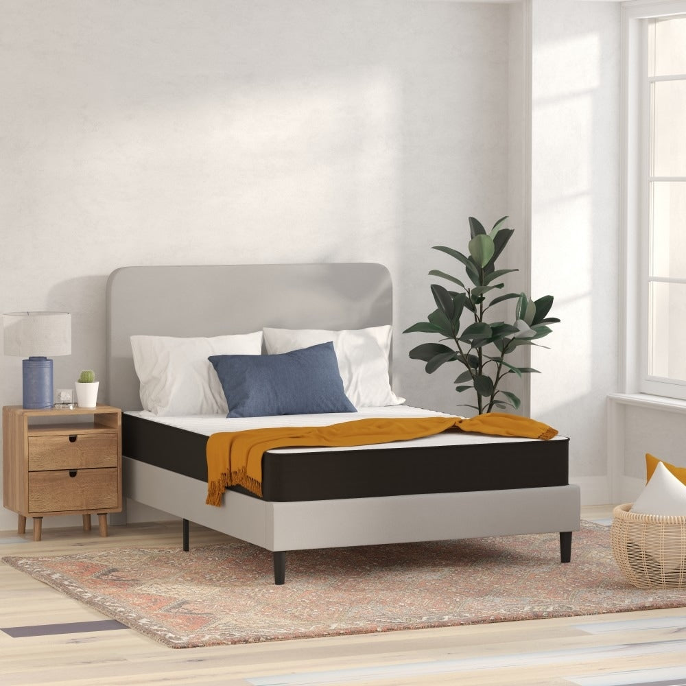 Medium Tight Top Innerspring Hybrid Mattress - Gray