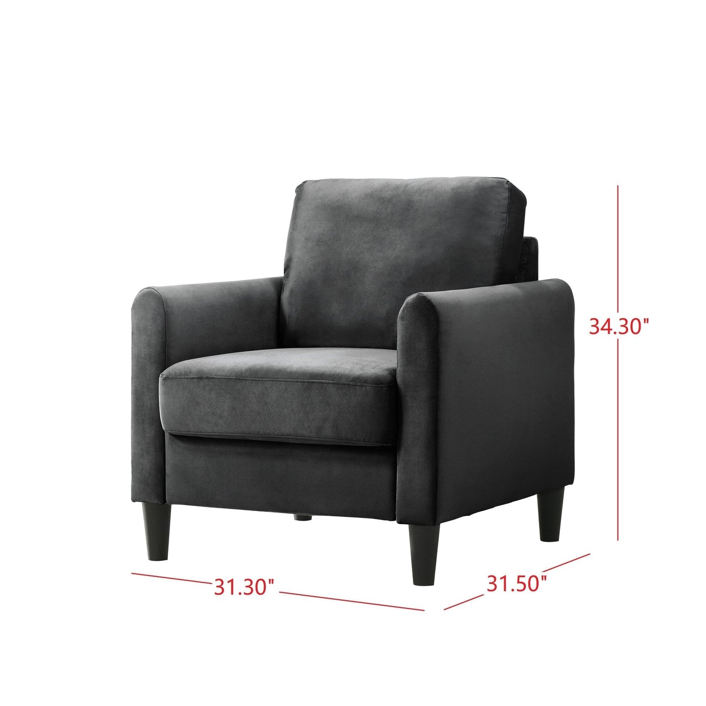 Clayfell Airell Velvet Arm Living Room Set