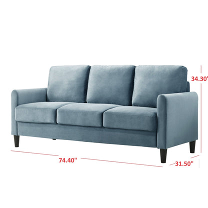 Clayfell Airell Velvet Arm Living Room Set